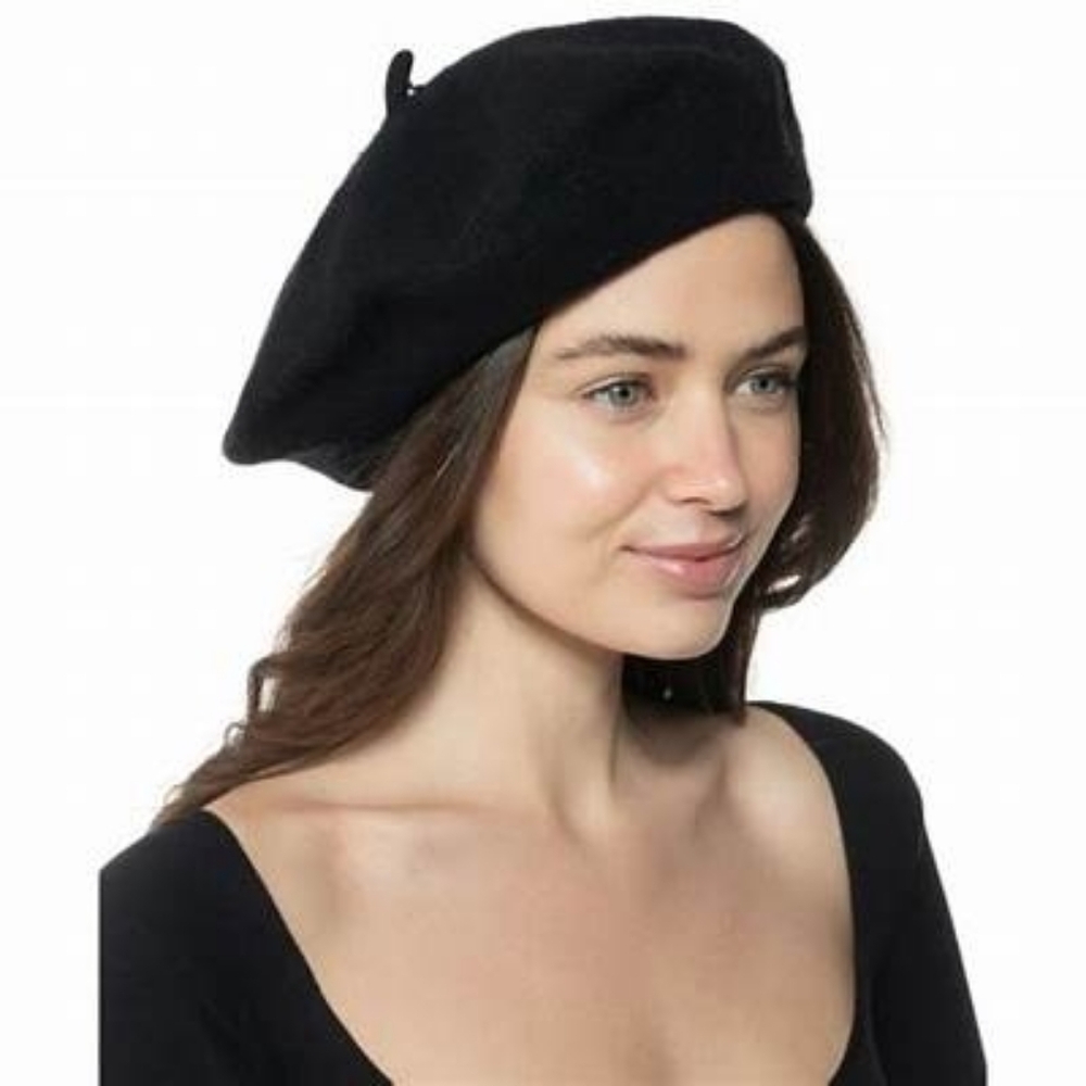 Wool Beret I-N-C Black OS